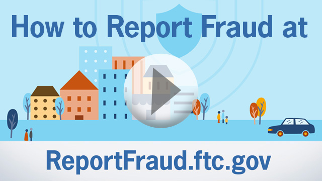 report scams and fraud